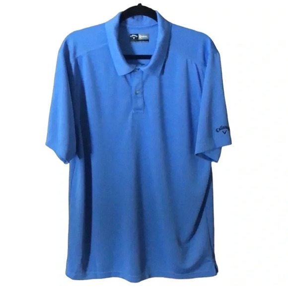 Callaway Blue Short Sleeve Golf Polo Shirt Men’s - Picture 1 of 4
